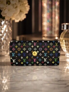 Louis Vuitton X Murakami Multicolor Monogram Sarah Wallet – Full Inclusion